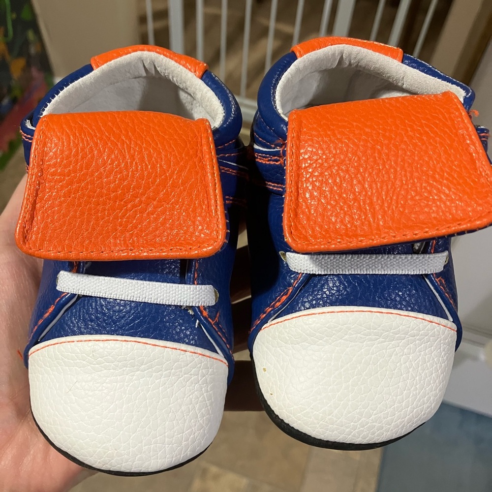 Jack & Lily My Mocs blue orange white 4T 5T